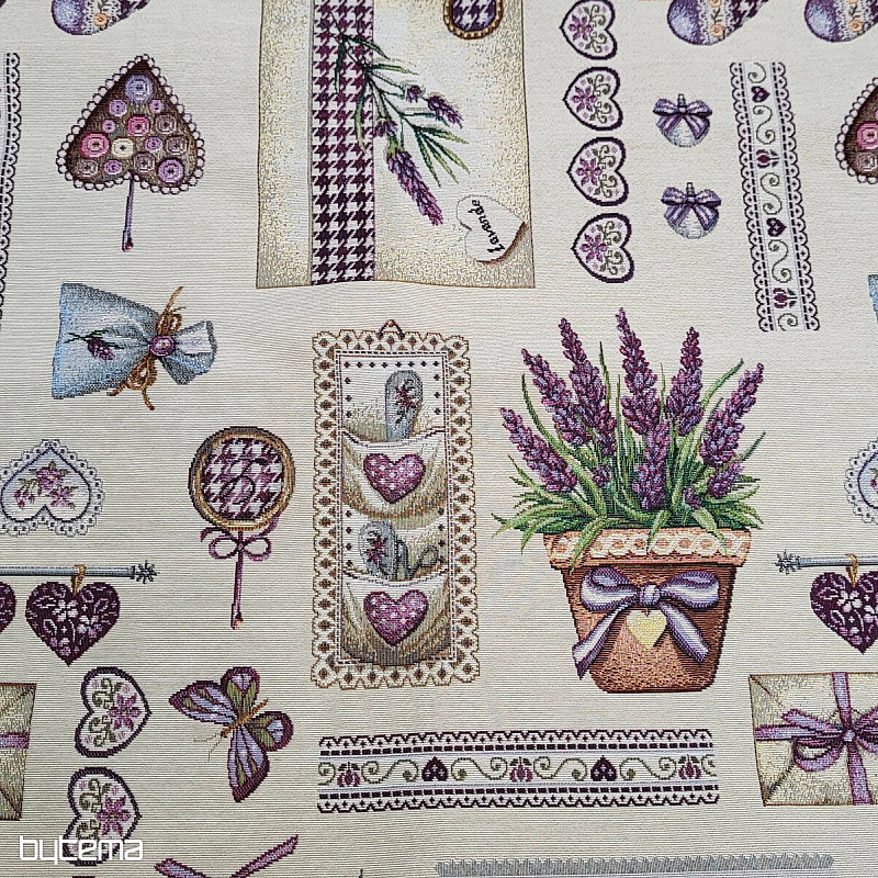 Gobelin Tischdecke, Lavendel Schal 4