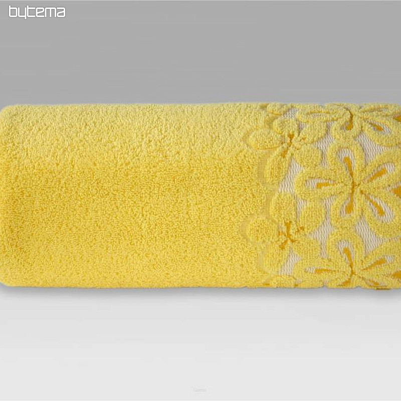 Luxushandtuch und Badetuch BELLA gelb