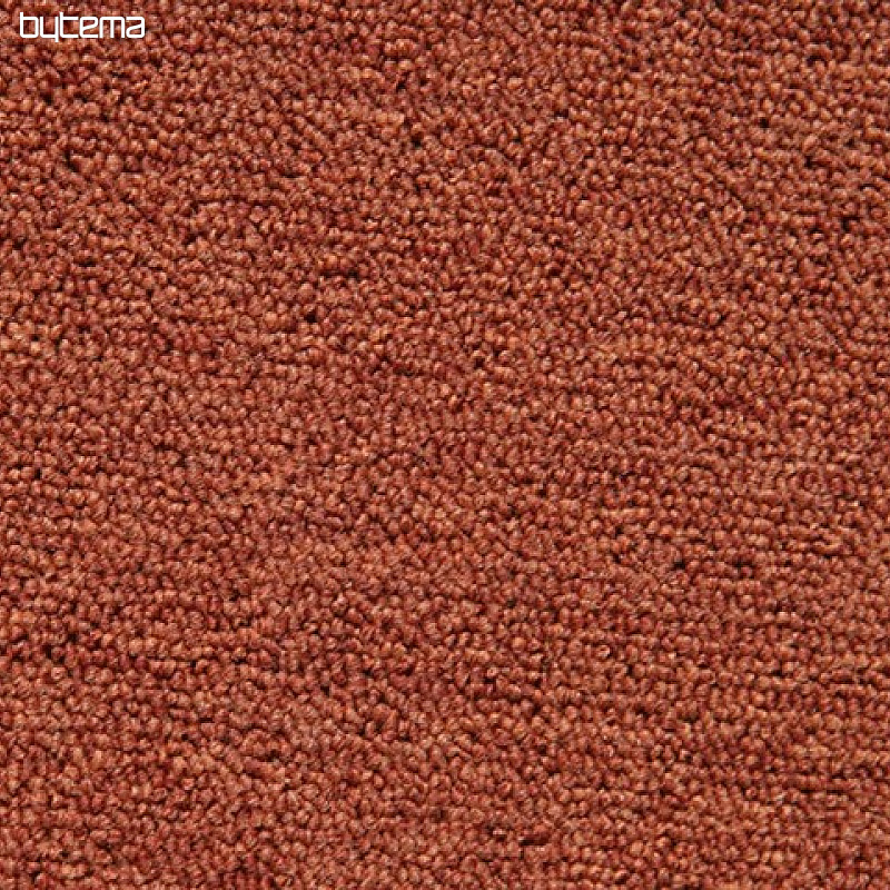Teppich RAMBO BET 38 Meterware ziegelsteinfarbig