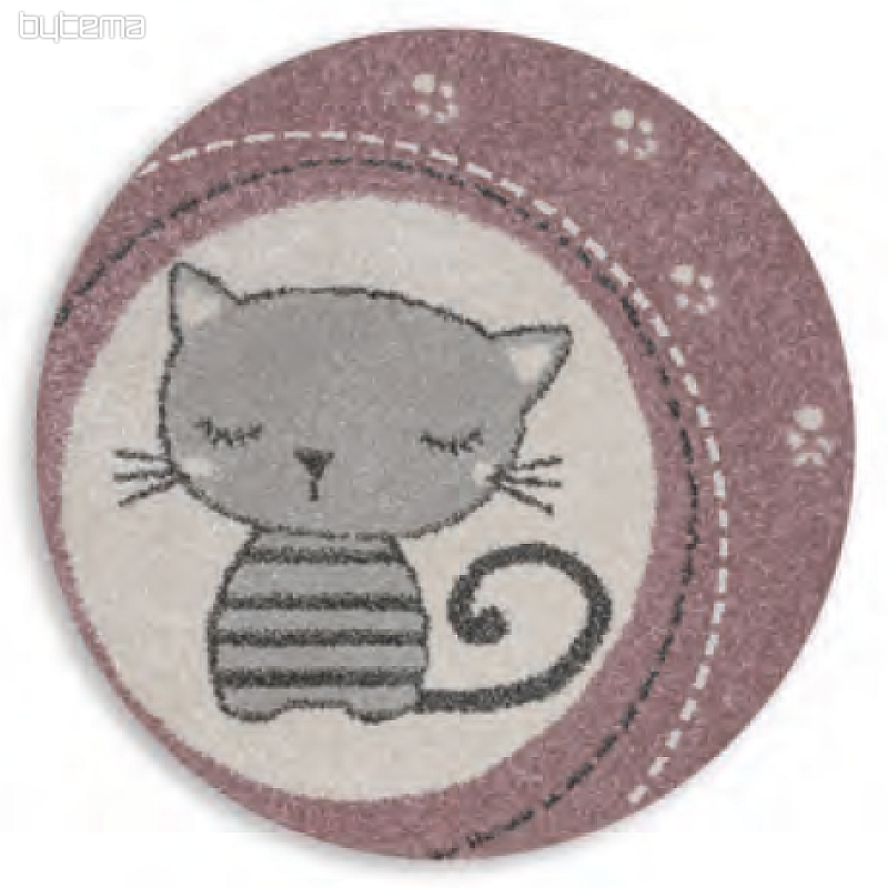 Runder Teppich für Kinder ROMA Katzen