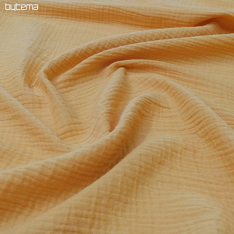 Senffarbener Baumwollstoff