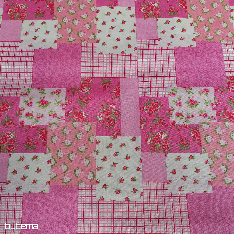 Patchwork-Blumen aus Baumwollstoff