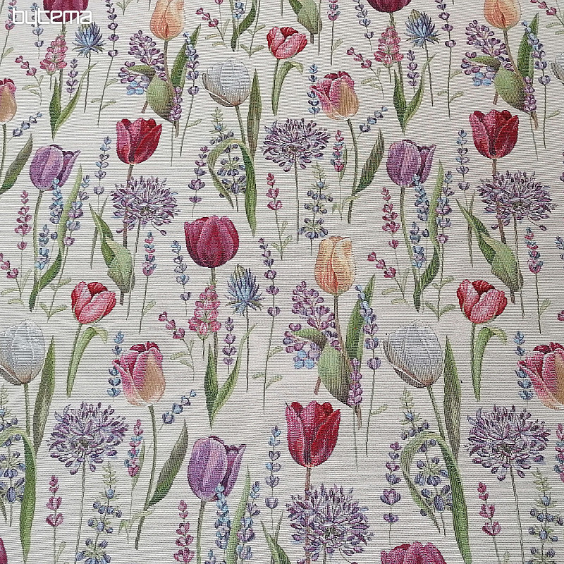 Gobelinstoff TULPEN - FRÜHLING