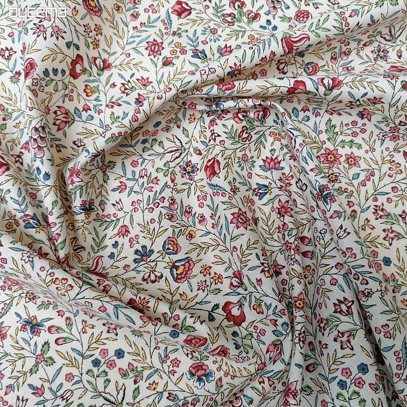 Baumwollstoff INDIENE creme
