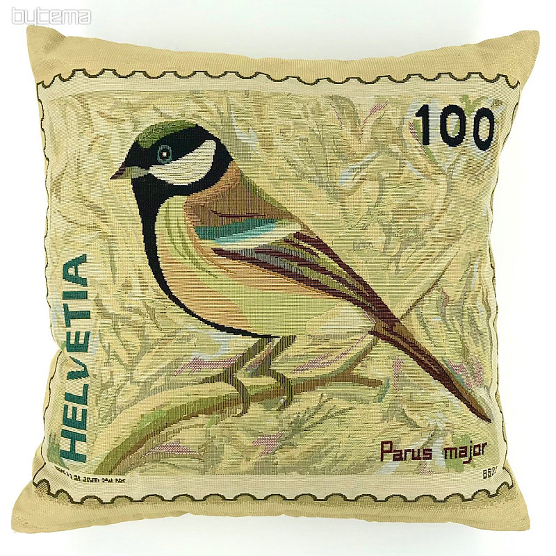 Dekorativer Kissenbezug POST STAMP VÖGEL