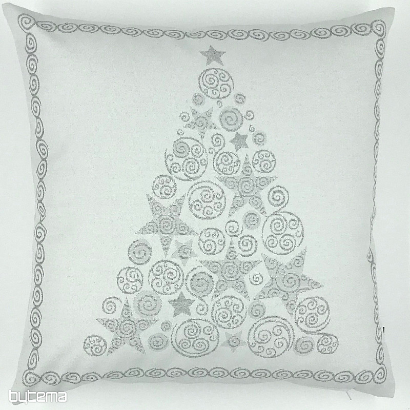 Weihnachtsdeko Kissenbezug FLASH silbergrau