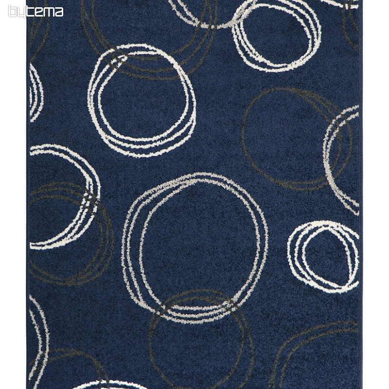 Stück Teppich LOTTO Kreise blau