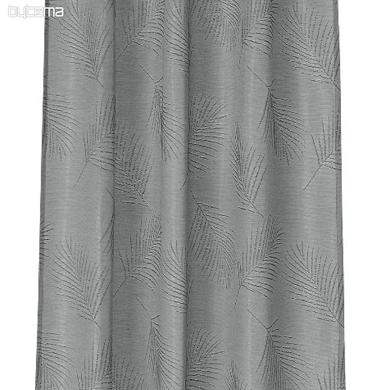 Dekorative Vorhang PALOMA dunkel grau 146x245