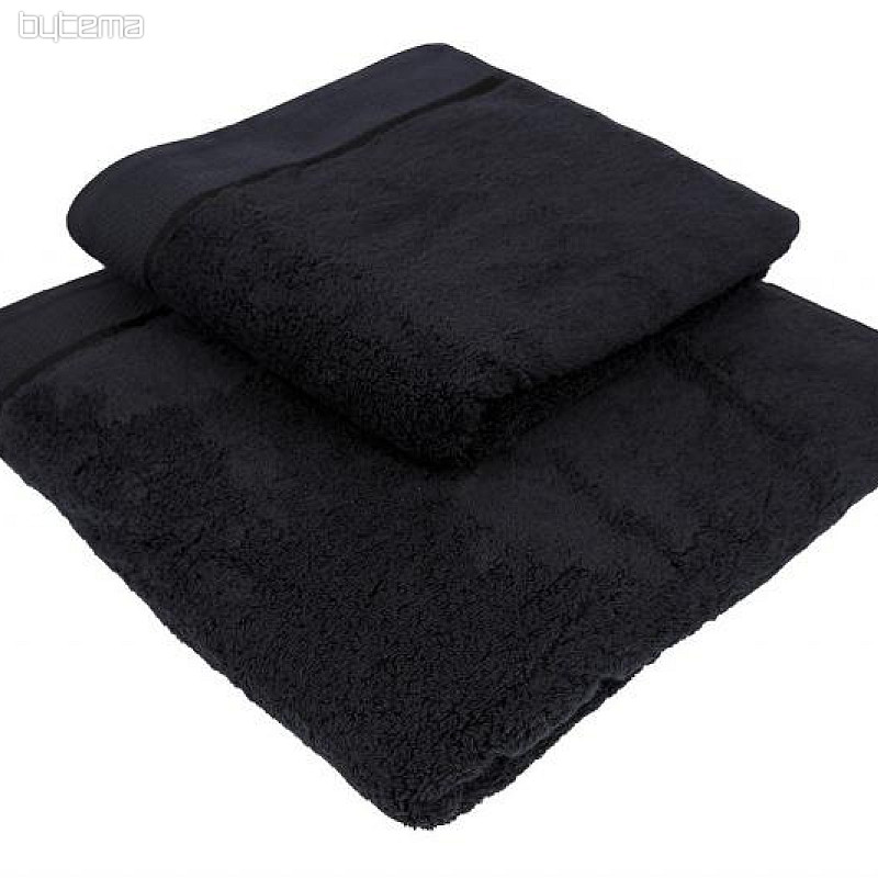 Handtuch und Badetuch MICRO schwarz
