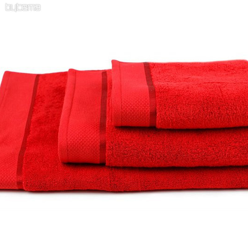 Handtuch und Badetuch MICRO rot
