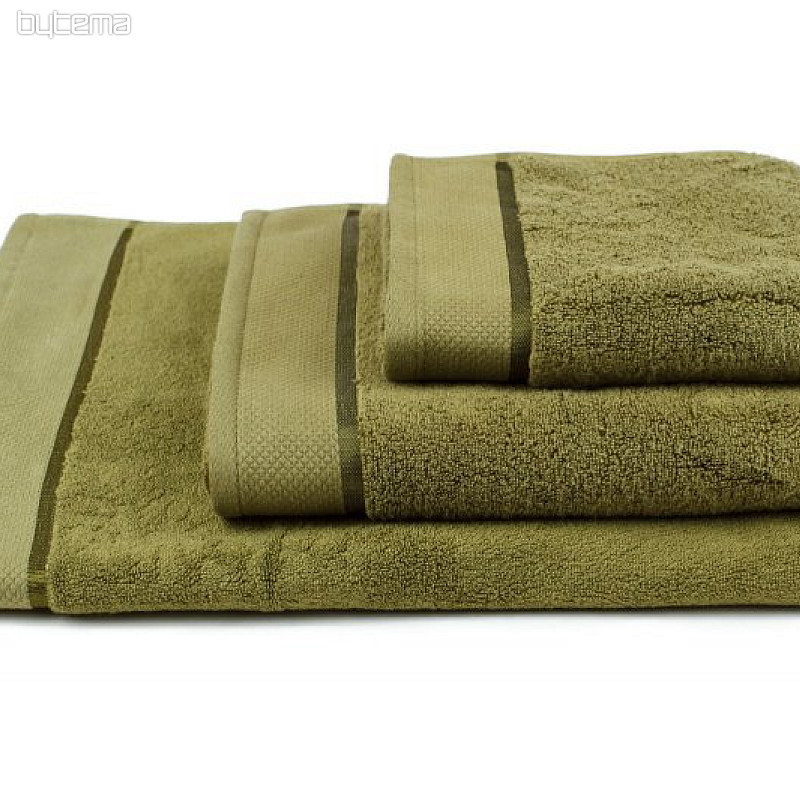 Handtuch und Badetuch MICRO dunkelgrün