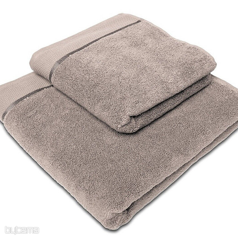 Handtuch und Badetuch MIKRO graubraun