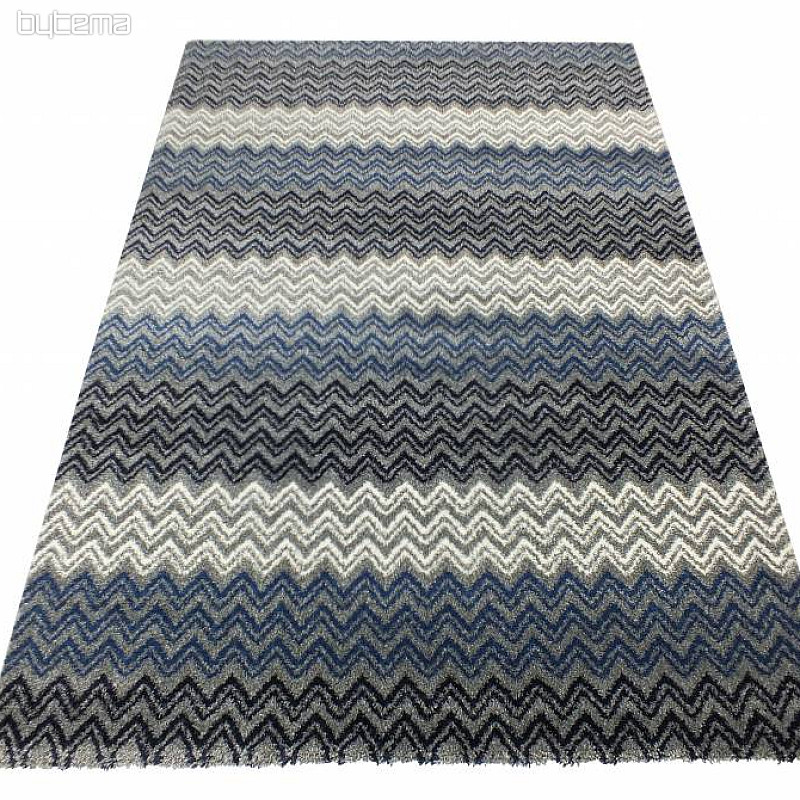 Teppich modern ZIG ZAG blue