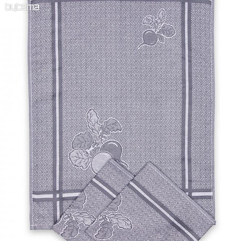 Handtücher Rettich grau 50x70cm 3St