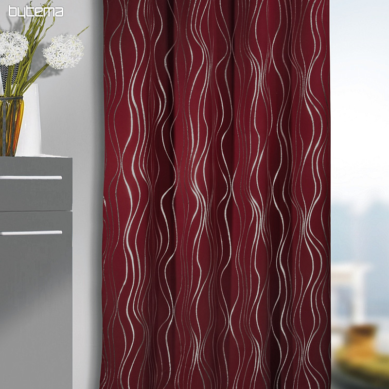 Fertigvorhang BLACKOUT VEGAS bordo 135x245