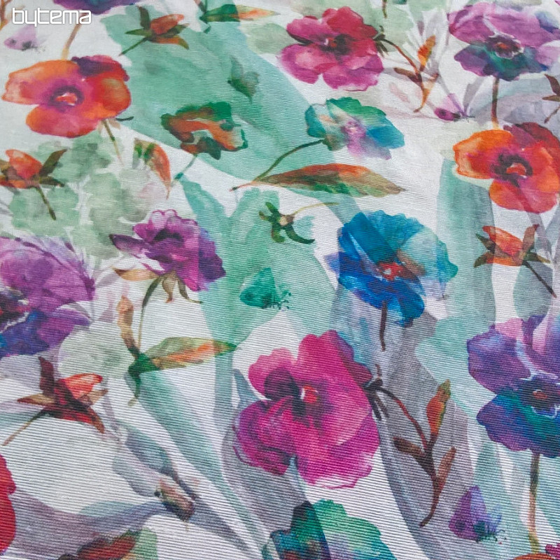 Dekorationsstoff NARA Mohnblumen