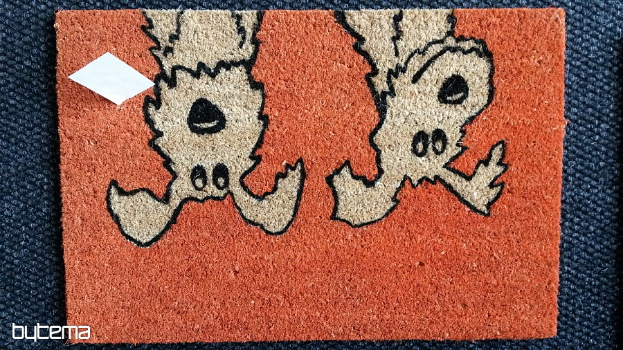 Fußmatte Orange Hund Bytema