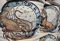 ZODIAC SIGNS Tapisserie-Kissenbezüge