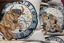 ZODIAC SIGNS Tapisserie-Kissenbezüge