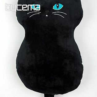 Kissen Katze aus schwarzem Elasthan