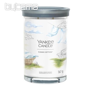 Duftkerze YANKEE CANDLE CLEAN COTTON TUMBER LARGE 2 DOCH