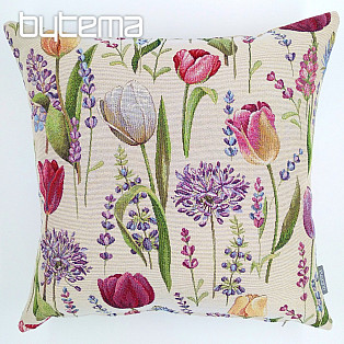 Gobelin-Kissenbezug TULIP FRÜHLING