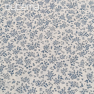 Baumwollstoff PANICULATA BLAU KLEIN