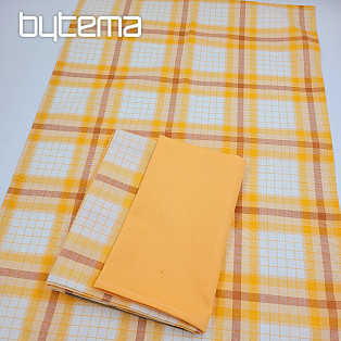 Baumwollhandtücher ORANGE kariert