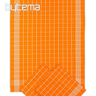 Baumwollhandtücher NEGATIVE ORANGE CHECK