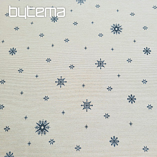 Gobelinstoff WEICHE BLAUE FLOCKEN