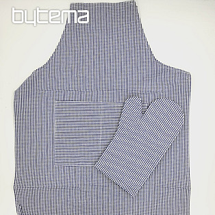 Schürze mit Handschuhen blau kariert
