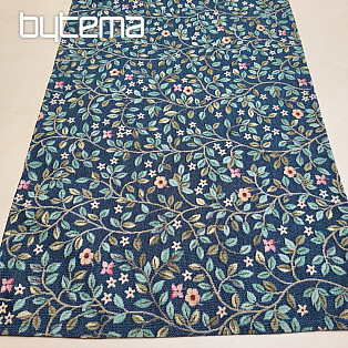 Gobelin-Tischdecke und Schal TREE OF HAPPINESS allover BLAU