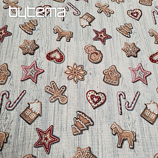 Gobelinstoff WEIHNACHTSLEBKUCHEN