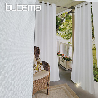 Dekorativer Outdoor-Vorhang GAIA WHITE Ringe