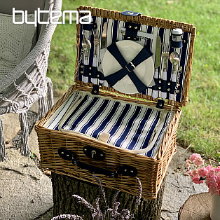 Picknickkorb GARDEN braun für 2 Personen
