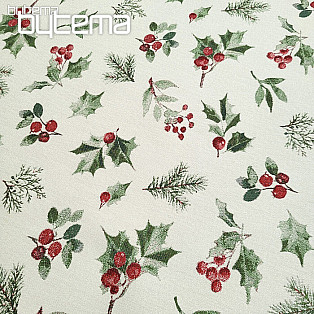 Luxuriöser Dekorationsstoff HOLLY GREEN