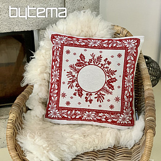 Weihnachts-Gobelinbezug FOLK CHRISTMAS 2 rot
