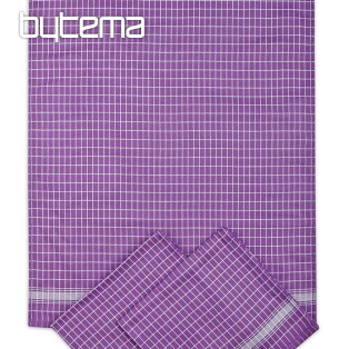 Handtücher lila-weißer Würfel 50x70cm 3St