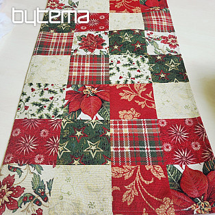 Weihnachtliche Gobelin-Tischdecke und Schal HOLLY