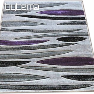 Teppich FANTASY Stückware grau violett