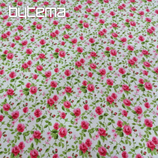 Dekorationsstoff LAURA - kleine rosa Blüten