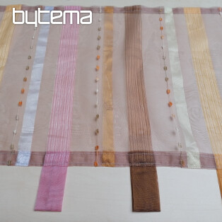 Buntglasvorhang – Voile mit Stickerei 20372/528