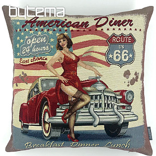 Gobelin-Kissenbezug AMERICAN DINER ROUTE 66