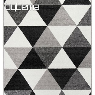Stück Teppich LOTTO Dreiecke schwarz / weiß