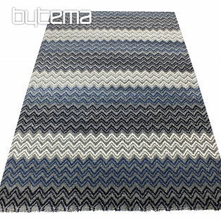 Teppich modern ZIG ZAG blue