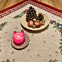 Weihnachtstapeten Tischdecken und Schals CHRISTMAS STAR II rot