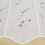 Buntglasvorhang BLAUE STICKEREI
