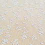 Luxuriöser bestickter Vorhang TINY WHITE Twig