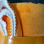Wohndecke aus Microfaser SOFT SCHAF orange