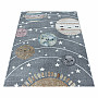 Luxuriöser Kinderteppich FUNNY space grey